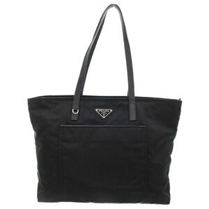 Prada Tessuto Vela Tote Shoulder Bag Black